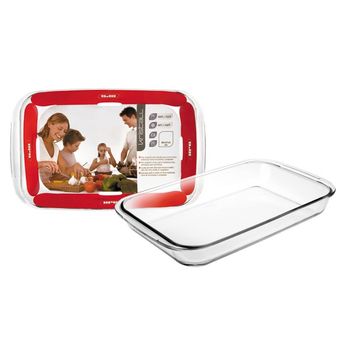 Fuente Horno Vidrio Rectangular 16l 30x18 Cm - Ibili - 480730..