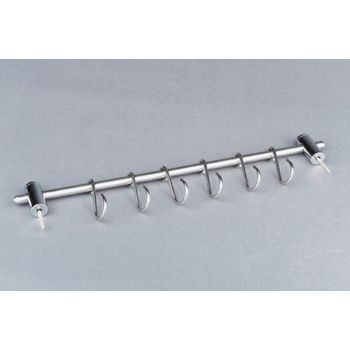 Colgador Embutidos Tornillo 10 Ganchos 50cm Acero Inox Ibili