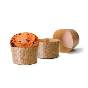 Molde Desechable Panettone 5 Unidades 18 Cm