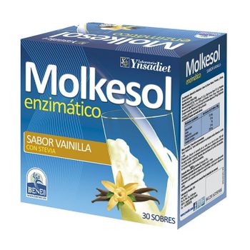 Molkesol Vainilla Enzimatico Con Estevia 30 Sobres Ynsadiet