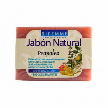 Jabón Natural Propóleo Bifemme 100 G