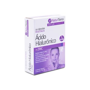 Ácido Hialurónico + Zinc 30 Cápsulas Naturtierra