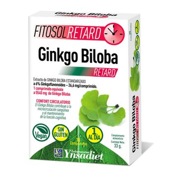 Ginkgo Biloba Fitosol Retard 30 Comprimidos Ynsadiet