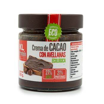 Kl Protein Crema De Cacao Con Avellanas Ecológica 200 G