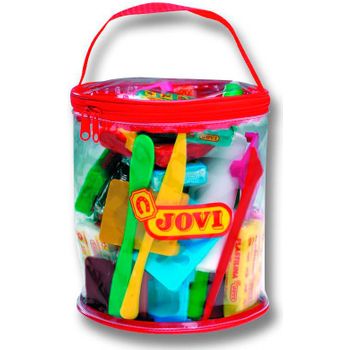 Kit Plastilina Jovi 12 Pastillas De 50 Gr Con Bolsa De Accesorios