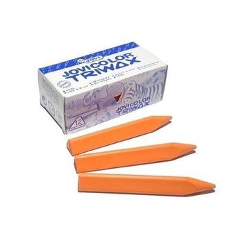 Jovi Ceras Jovicolor Triwax 82mm Naranja Caja -12u-