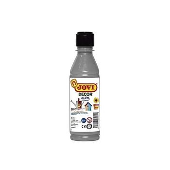 Jovi Pintura Plastica Jovidecor Acryl Plata Botella De 250 Ml