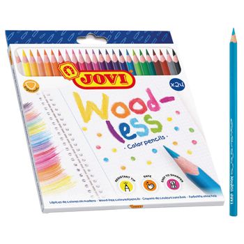 Lápices De Colores Jovi Woodless 24 Unidades