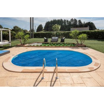 Cubierta Para Piscina Ovalada Enterrada 600x320 Cm