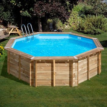 Piscina Madera Natural Ø 500 X 127 Cm