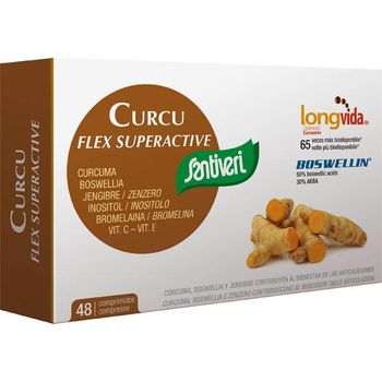 Curcu Flex Superactive Santiveri 48 Comprimidos