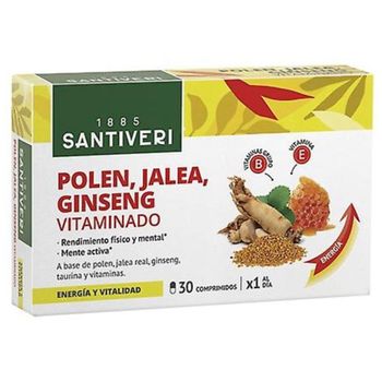 Polen, Jalea Y Ginseng En Comprimidos Santiveri 30 Comprimidos