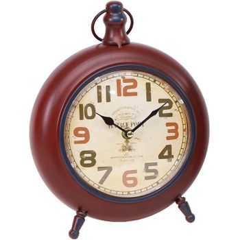 Reloj De Mesa Vintage - Rojo