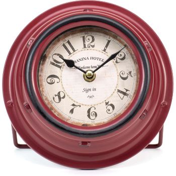 Reloj De Mesa Estilo Vintage - Rojo