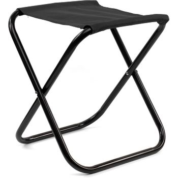 Taburete Plegable Para Camping - Negro