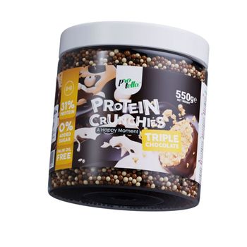 Protella - Protein Crunchies 550 G - Crujientes De Chocolate -  Sabor: Triple Chocolate