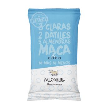 Barrita Energética Dátiles, Almendras, Maca Y Coco Paleobull, 50 G