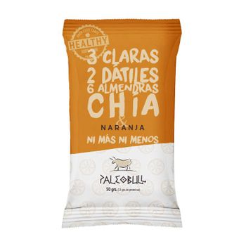 Barrita Energética Dátiles, Almendras, Chia Y Naranja Paleobull, 50 G