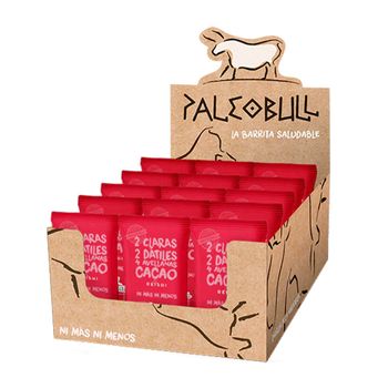 Paleobull - Caja De Barritas Energéticas 15 X 50 G - Barritas Energéticas -  Sabor: Cacao