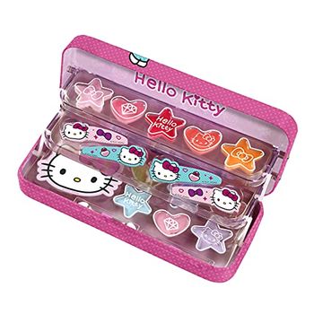 Hello Kitty Plumier Alumino Maquillaje Lote 18 Pz