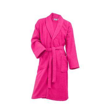 Albornoz 100% Algodón Rizo Americano Basic Stilia Talla L Fucsia