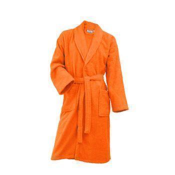 Albornoz 100% Algodón Rizo Americano Basic Stilia Talla M Naranja