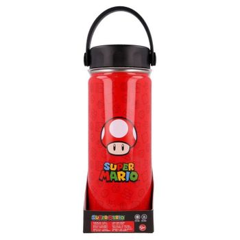 Botella Termo Acero Inoxidable Super Mario Bros Nintendo 530