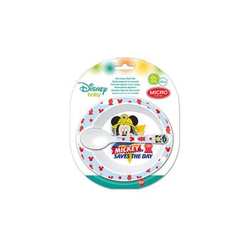 Set Cuenco + Cuchara Mickey Disney Baby Microondas