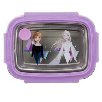 Fiambrera Rectangular Pequeña Acero Inoxidable 670 Ml Frozen Ii The Snow Queen