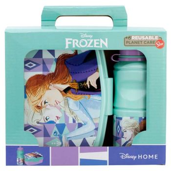 Frozen Set 2 Piezas De Botella Y Sandwichera