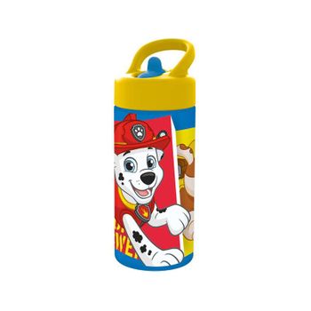 Stor Botella De Agua Deportiva Con Pajita Y Asa Incorporada De 410 Ml De La Patrulla Canina (safta - 74631)