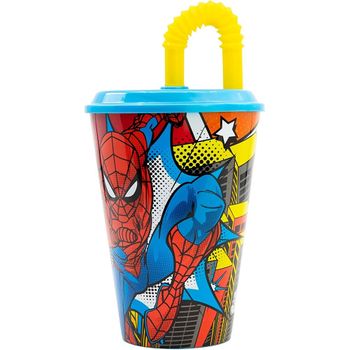 Spiderman Vaso Pajita 430 Ml