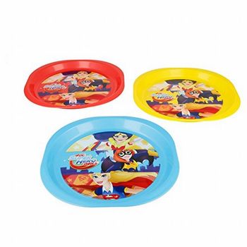 Set 3 Platos Picnic Dc Super Hero Girls