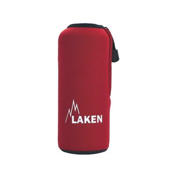 Laken - Funda De Neopreno Para Botellas De 0.75l Con Mosquetón Y Trabilla. Rojo