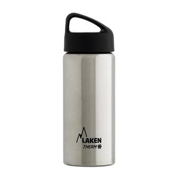 Laken Classic - Botella Térmica De Boca Ancha 0.5l En Acero Inoxidable. Plata