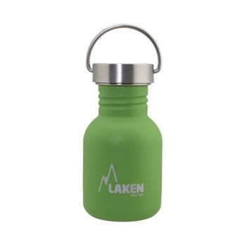 Laken Basic Steel Botella Reutilizable 350 Ml Acero Inoxidable Tapón De Acero Inoxidable