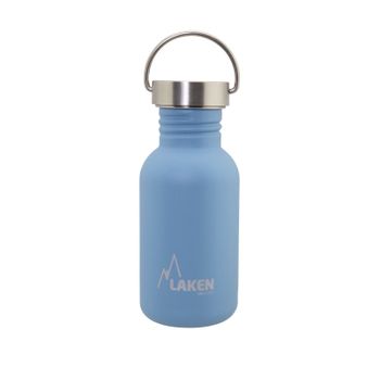 Laken Basic Steel Vintage - Botella De Agua 0.5l En Acero Inoxidable Con Asa. Azul