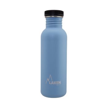 Laken Basic Steel - Botella De Agua 0.75l En Acero Inoxidable. Azul