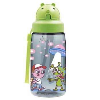 Laken Oby - Botella De Agua Infantil 0.45l En Tritán Con Boquilla De Silicona. Ovni