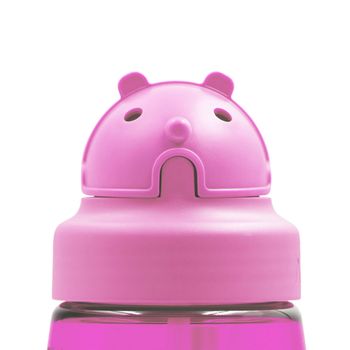 Laken Oby - Tapón Infantil Para Botellas De Boca Ancha Con Boquilla Incluida. Rosa