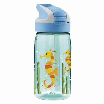 Botella De Agua Laken Summit Sea Horse Azul Aguamarina (0,45 L)