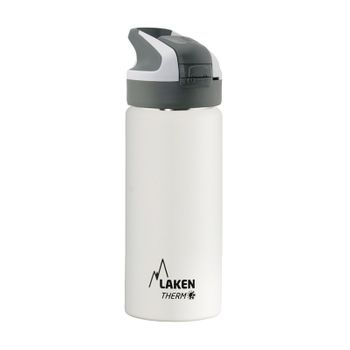 Laken Summit - Botella Térmica Con Boquilla 0.5l En Acero Inoxidable. Blanco