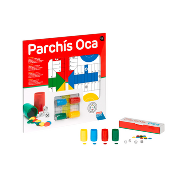 CUBILETE/BARRIL FICHAS PARCHIS ACCESORIO 4 JUGADORES FALOMIR 27932