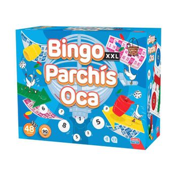 Juego Bingo Xxl Premium + Parchis + Oca