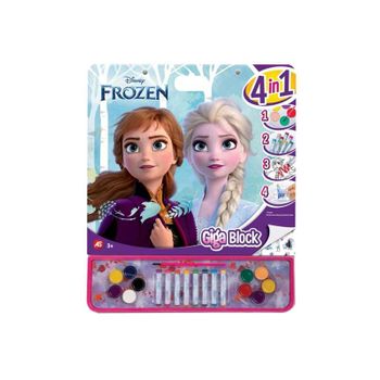 Libro De Pegatinas Para Pintar Giga Block Frozen 4 En 1 (cefa - 21868)