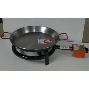 Comprar Paellero Gas Butano 2 Fuegos + Paellera 42Cm Vaello La