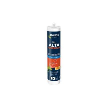 Silicona Alta Temperatura 300º Negro Bostik 300 Ml