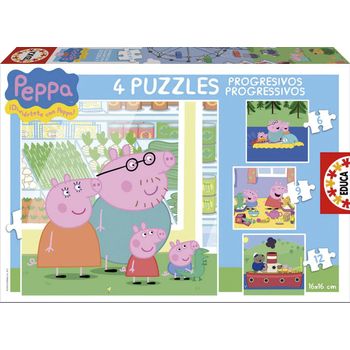 Colorbaby - Alfombra Puzzle Para Bebés Animales 4 Piezas (118x118