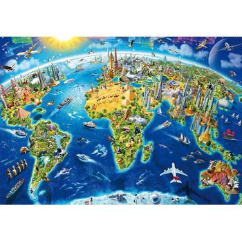 Puzzle Educa 2000pzas Símbolos Del Mundo