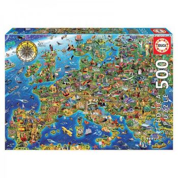 Puzzle Mapa De Europa 500pz